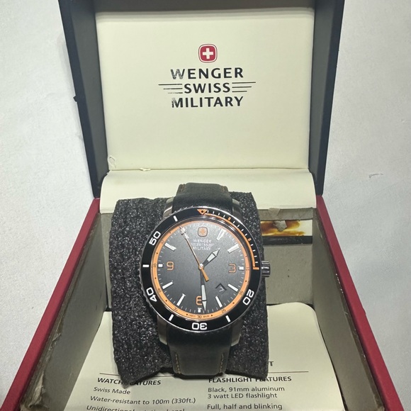 Wenger Other - Wenger Black Watch with Orange Accents